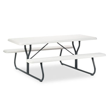 Iceberg Indestructable Classic Picnic Table, 72 X 30 X 29, Platinum-gray freeshipping - TVN Wholesale